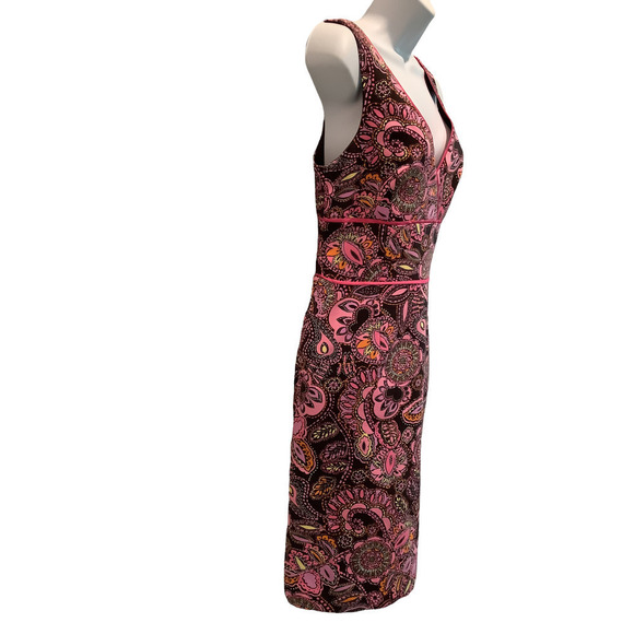 Sigrid Olsen Colorful Cotton Pique Sleeveless Dress 8 - Picture 4 of 6